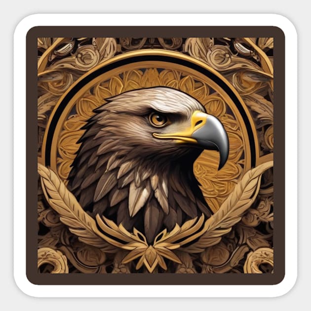 Eagle Sticker by likbatonboot